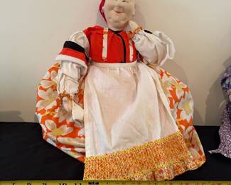 R124 - $30. Russian Tea Cosy Dolly in very good condition. Clean but does have a bit of loose stitching that would be an easy fix. 