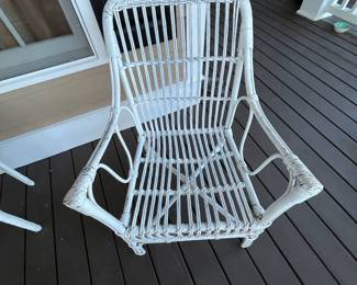 R171d - $60. Chair on the right.Measures 25" wide x 27" deep x 33.5" tall. 