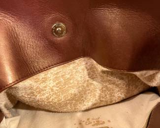 R227 - $150. Vintage Bottega Veneta Draw String Bucket Bag. Exterior looks great - the inside liner is peeling - see photos. 