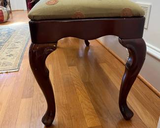 R132 - $60. Long Upholstered Bench from The Bombay Company. (Would be easy to reupholster if you wanted a different fabric.) Measures 43" x 15.5" x 18.5" tall. 