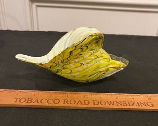 R199 - $25. Murano Glass Conch Shell with sticker on the bottom!
