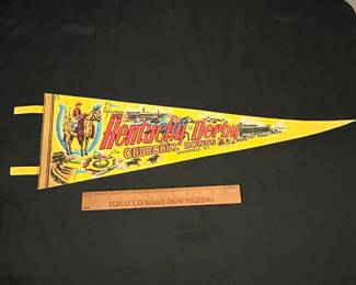 R182 - $30. Vintage Kentucky Derby Pennant. 27"