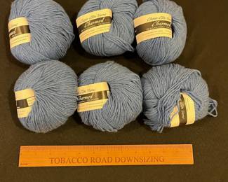 R239 - $70. 6 Skeins. Classic Elite Yarns. Charmed. Cashmere / Mohair. Color 76768. Dye Lot 166. 