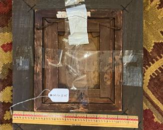 P38 - $125. Antique Painting.  Copy of "Jeune Fille" after Penry Williams. Canvas & Frame are very old. Framed it measures 12.5" x 13.75". 