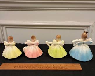 R230 - $45. 8 Pieces Vintage Joseph Original Birthday Figurines. 1, 2, 4, 4, 5, 6, 7, 9. 