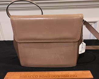 R226 - $80. Salvatore Ferragamo. Measures 10.5" x 3.5" x 8.25"