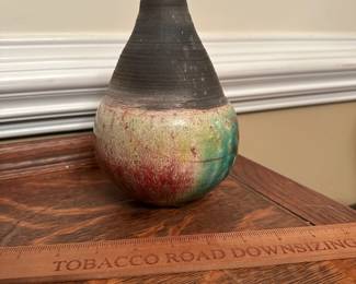 R204 - $20. Small signed pottery Vase. 