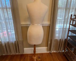 P14 - $35. Small Female Mannequin - does unscrew from wooden base if needed. 57." tall. 