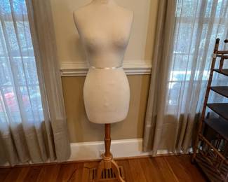 P14 - $35. Small Female Mannequin - does unscrew from wooden base if needed. 57." tall. 