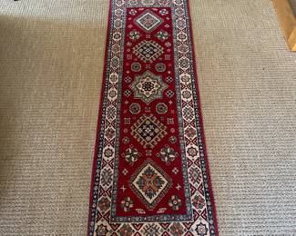 R115 - $145. Small Hand Woven Runner. Measures 23" x 70" long. Very good condition - no holes etc. 