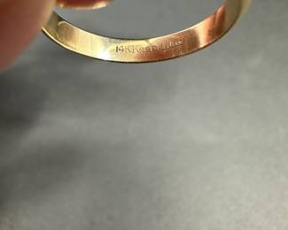 A12 - $225. 14kt "Keepsake" Size 8 Gold Band. 