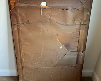 P90 - $125. Large Eduardo Tofano Lithograph Framed. Measures 21.25" x 43.25". Very old print & frame.