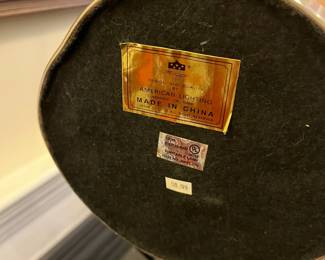 R157 - $25. American Lighting Lamp. Base Measures 7.5" x 25.5" tall - adjustable! Base has a dent - see photos. 