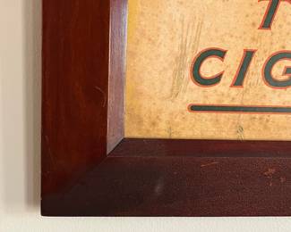 P5 - $350. Fatima Turkish Cigarettes (Large retail advertising display issued for Liggett & Meyers'.)  Measures 26.5" x 36". Printed on heavy cardboard paper. Bottom right reads. Copyright 1909 S. Anargyros NY