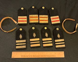 R195 - $75. WW2 US Military Uniform Pieces. 10 pieces included. 