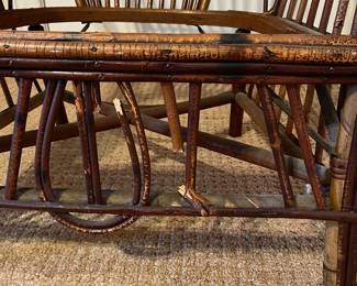 R106 - $30 Wicker & Bamboo Project Chair. 