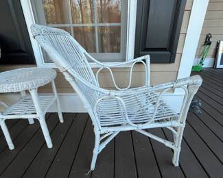 R171d - $60. Chair on the right.Measures 25" wide x 27" deep x 33.5" tall. 