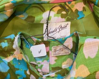 R265 -  $65. Harold Grant Dress with Overcoat. 