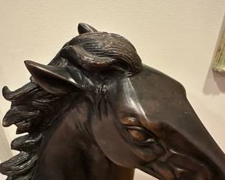 R212 - $85. Bronze Horse Bust. 