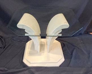 Glass Top Side Table