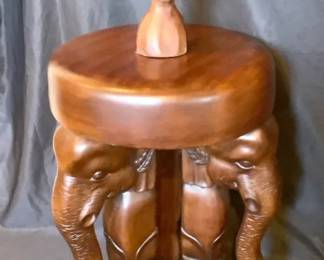 Handcrafted Elephant Stool