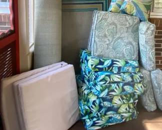Patio Rug And Cushions