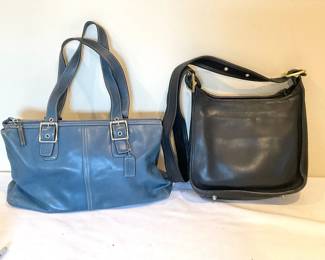 Authenticated Coach Blue And Black