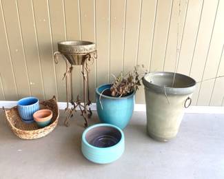 Blue Plant Pots