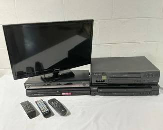 Assorted DVD And VHS Players