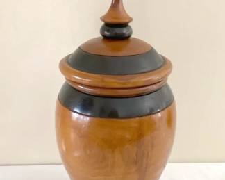 Vintage Wooden Urn