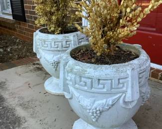White Stone Urns