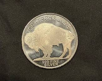1 Ounce Silver Round Buffalo