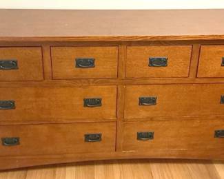 Wooden 8 Drawer Dresser