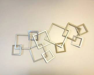 Modern Geometric Metal Wall Art