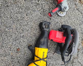 We have Milwaukee, Craftsman and DeWalt tools