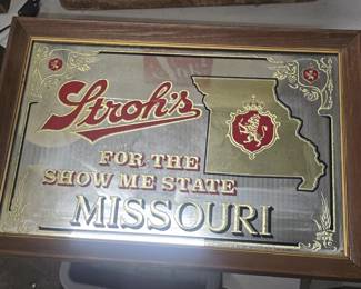 Stroh's Bar mirror