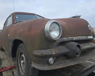 1951 Ford 2 door  rolling body with extra parts