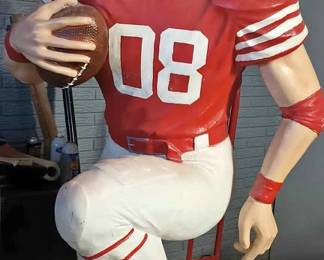 6 foot Chiefs player statuary