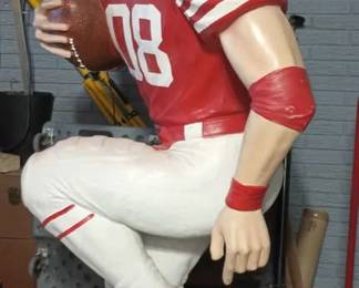 6 foot Chiefs player statuary