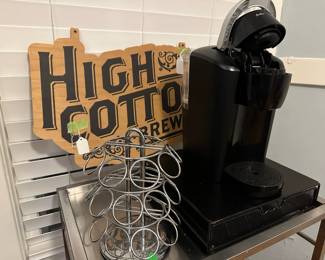 Keurig Coffee Maker and Pod Holders