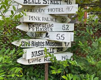 Custom made Memphis direction signs (East/West)