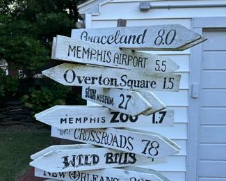 Custom made Memphis direction signs (North/South)