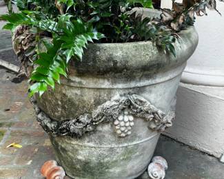 Stone garden planter