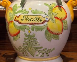 Italian biscotti jar