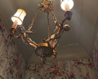 Cherub chandelier