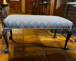 Upholstered footstool