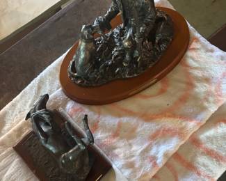 Bronze statues