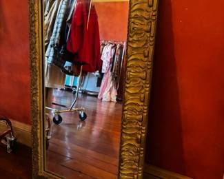 Gold rectangle mirror