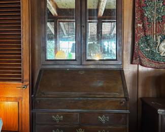 Glass-front secretary