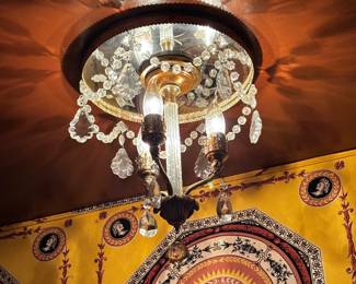 Crystal ceiling light